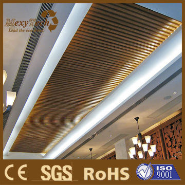 Foshan strip poly wood Composite Eco Wood Ceiling