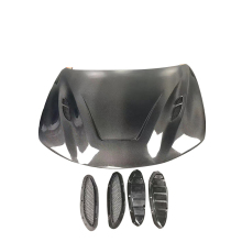 GTA Style Carbon Fiber Hood and Engine Cover for Alfa Romeo Giulia