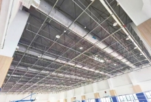 Fabric Air Ducts are Used in Gymnasiums