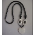 Hematite pearl Shell Necklace