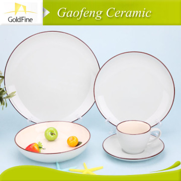 white porcelain dishes sets with decal