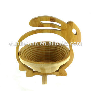 Customizable bamboo folding fruit baskets
