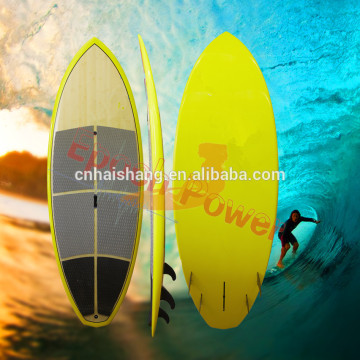 yellow paddle boards bamboo surfboards customized surfing boards