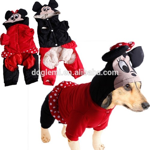 Free Shipping Discount Fashion Winter Pet Dog Clothes Mickey Mouse Design Overall Pet Dog Jumpsuit Clothing!!!