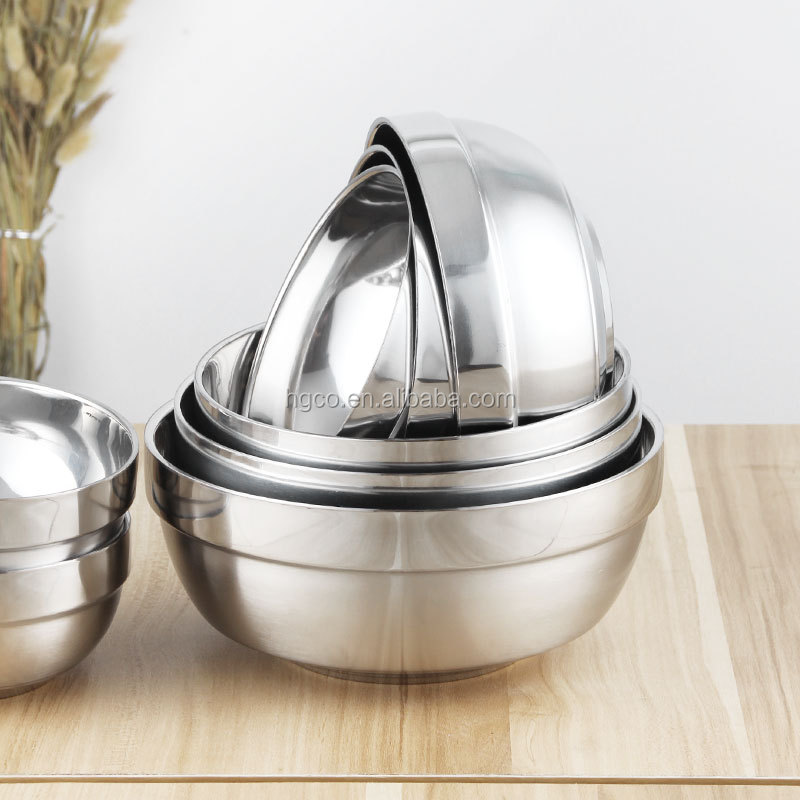 HG china bowl stainless steel rice bowl for family restaurant