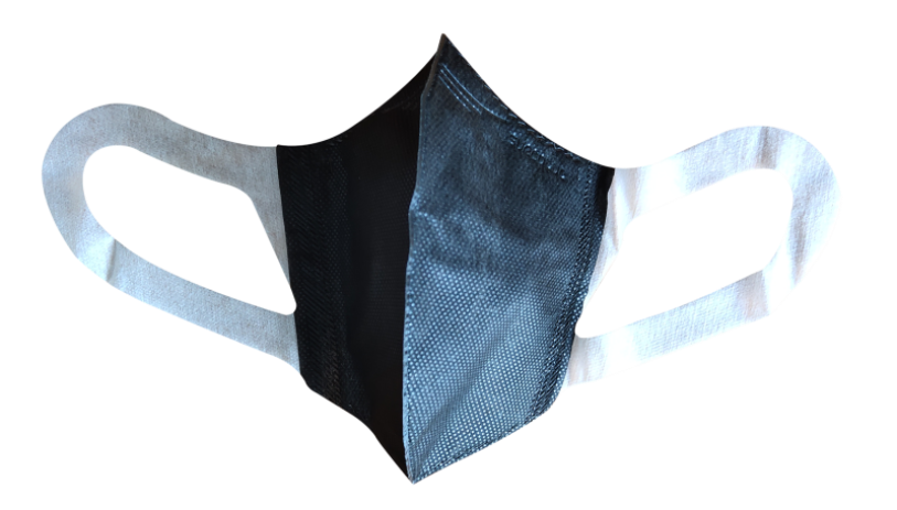 Черная одноразовая трехмерная маска защитная маска