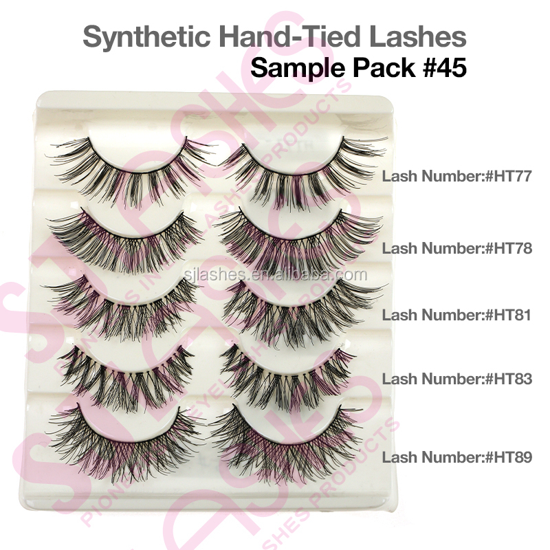 Private Label Luxury Glitter Paper private label Packaging Boxes with 5 Pairs Human Hair false Eyelashes Set