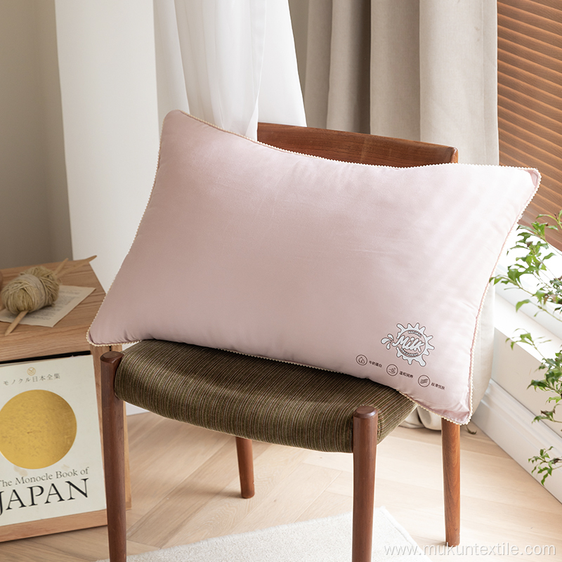 Height Adjustable polyester pillow with washable pillowcover