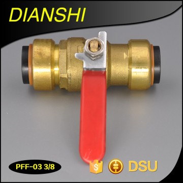 Push Fit valves brass and plastic push-fit fitting