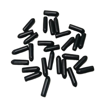 Black Soft Dust Hat Fiber Optic Cable Clips for 3mm Fiber Optic Cables