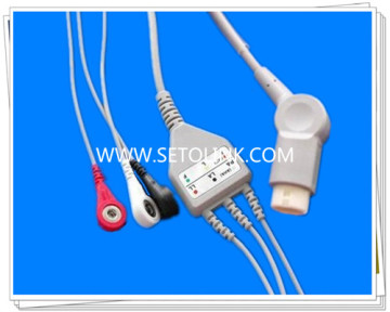 Philips 3 Leads ECG Cables