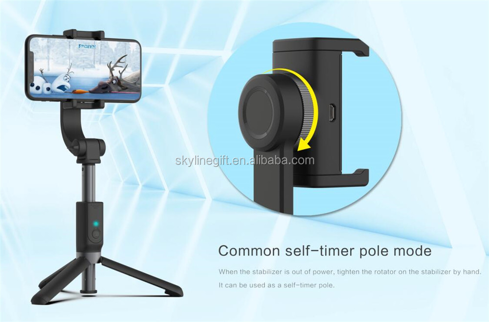 Multifunction Foldable gimbal Stabilizer remote control Stabilizer with tripod for smartphones