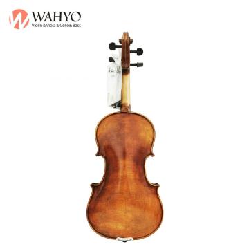 Estudante profissional pratica violino