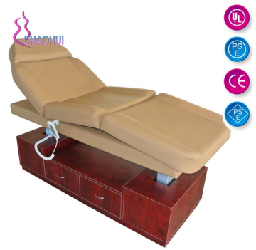 Electric Foldable Leather Massage Bed
