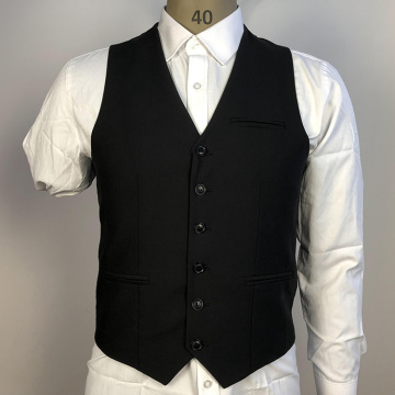 custom comfortable black fitness vest for men