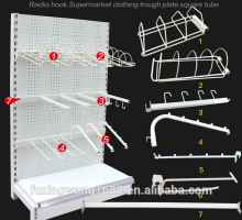Metal coating process shelf hook store shop hanger garment display hook coat holder display rack shelf accessories