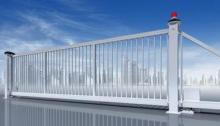 Metal Galvanized Zinc Auto Galvanized Sliding Gate , Wirele
