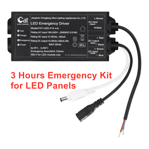 Kit de iluminación de emergencia de 3 horas para panel LED 600x600
