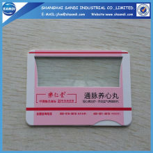 plastic PVC Magnifying Sheets with LED light