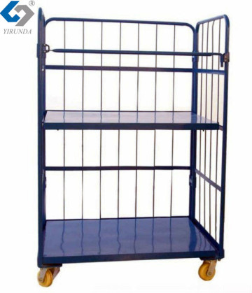 Heavy-duty Industrial logistic roll container trolley wih layers