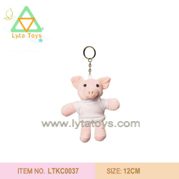 Promotional Plush Pig Keychain Meets EN71