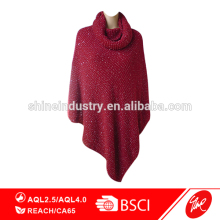 2015 polyester shining red long scarf