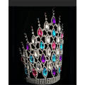 12" Colored Chunky Rhinestone Crowns For Party