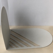 Simple white iron book stand office iron student