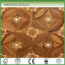 Special spelling a flower parquet wood floor