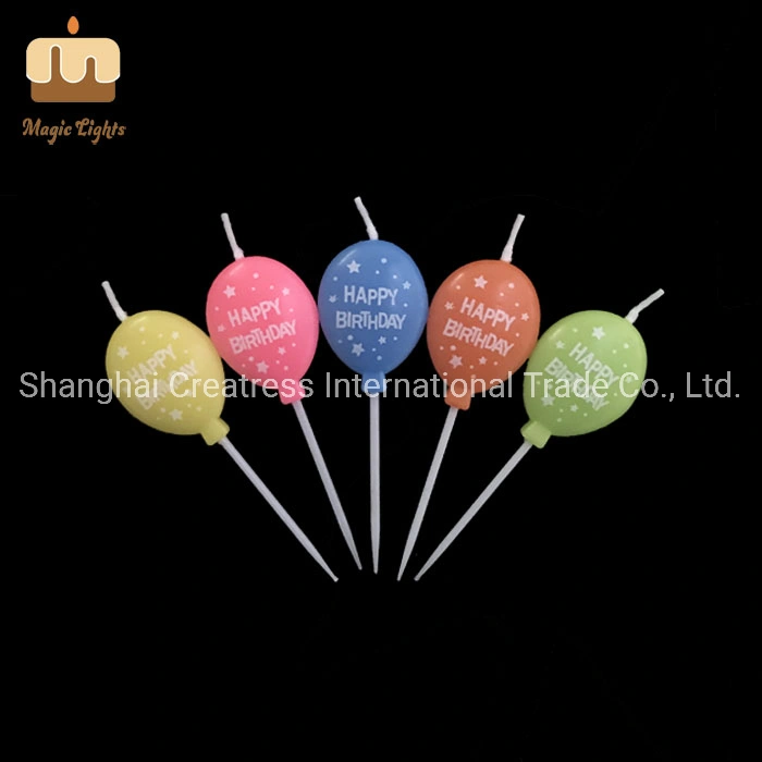 Chinese Smokeless Fancy Balloon Shape Birthday Candle UK