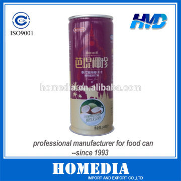 5133# easy open drink tin can for 250ml coconut water