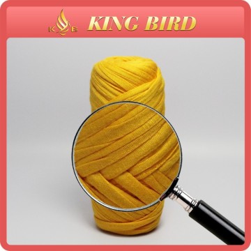 Hand cut yellow T-shirt yarnThick Yarn hotsale