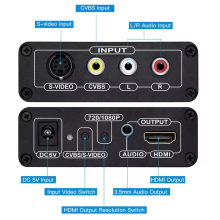 1080P AV S-Video CVBS to HDMI Converter