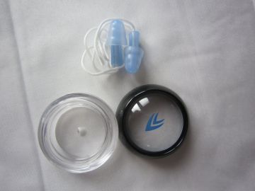Customized Waterproof Silicone Blue Howard Leight Swim Earplugs , Ear Protection