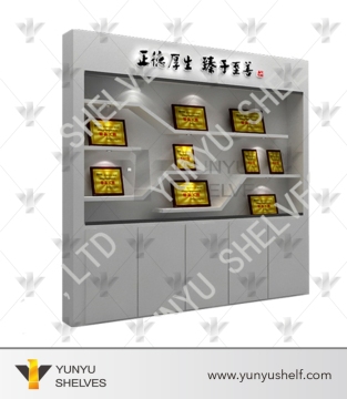 wall shelving certificates display rack