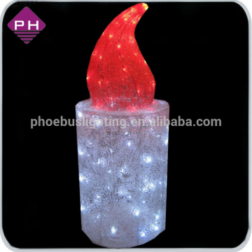 ABS 3D LED candle light for holiday decoration