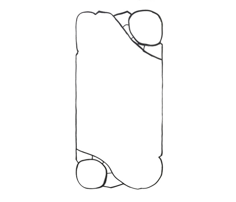 แผ่นแลกเปลี่ยนความร้อน V110 ปะเก็น