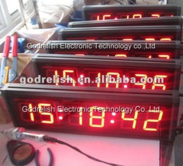 100% feedback thin led clock,large led digital clock