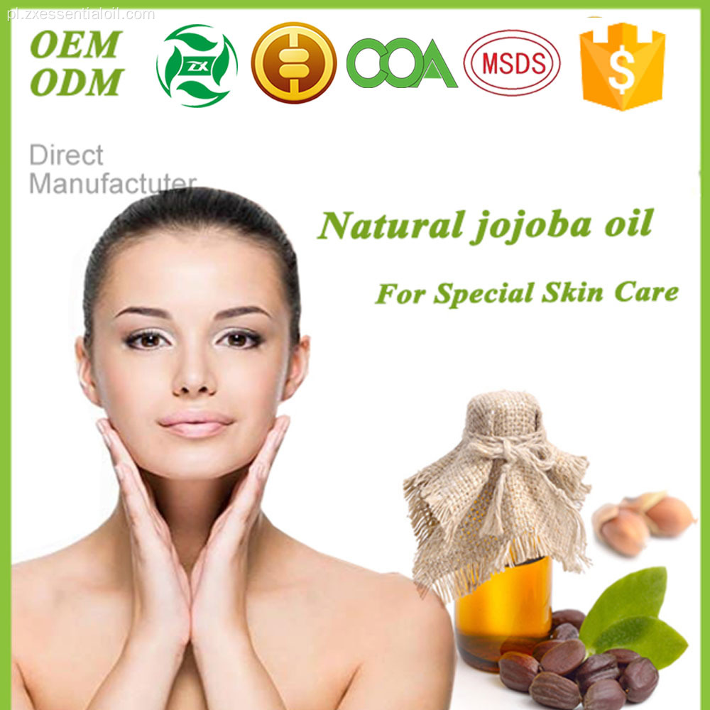 Private label 100% czystych olejków eterycznych organicznych Olej jojoba do włosów