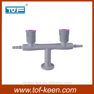 Hot sale deck mounted, double outlet fitting