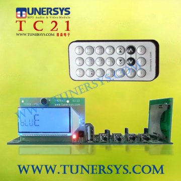 TC21 USB SD card MP3 players board