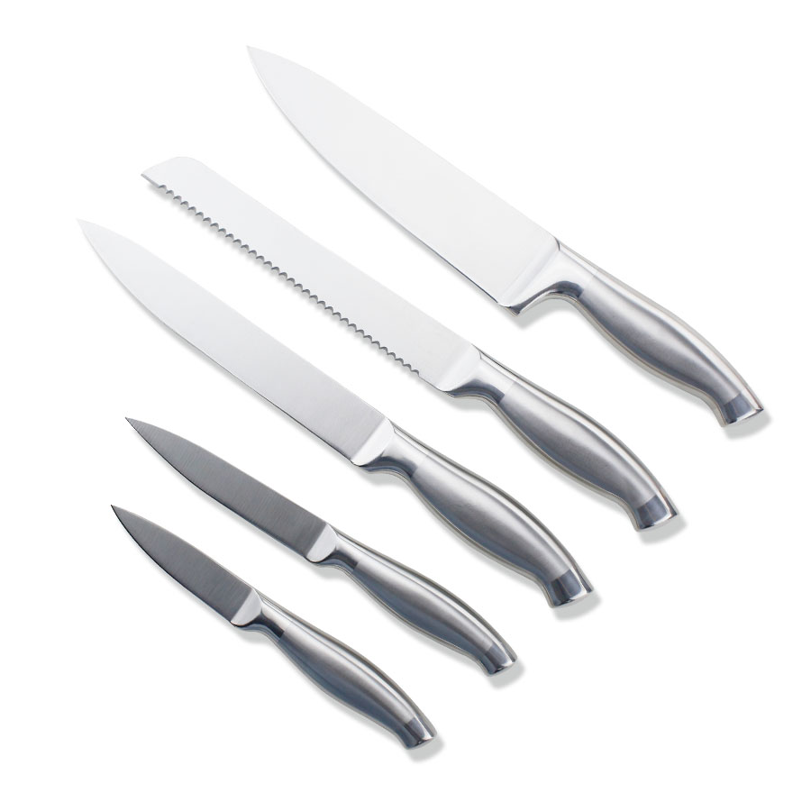 5PCS Set de couteaux de cuisine avec support