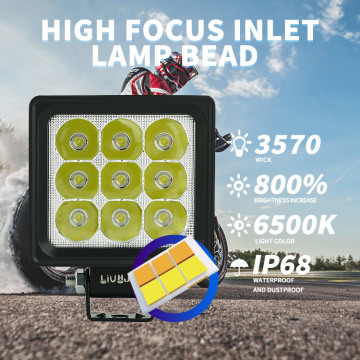 9 Led Square Led Motorcycle Lights