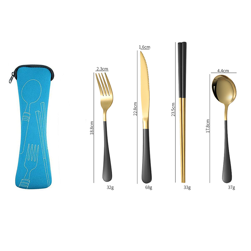 Modern Flatware Cutlery Set Healthy Kitchen Utensil Set Stainless Steel Knife Fork Spoon Set