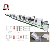 High Speed Automatic Carton Box Folding and Gluing Machine for Food Packaging
