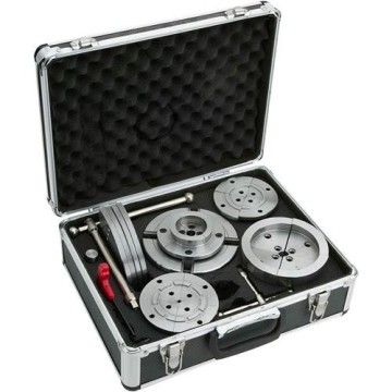 5.5\" 4-Jaw Self-Centering Scroll Chuck with 1\" X 8TPI Thread - Wood Lathe Chuck Set