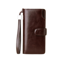 Custom Long Clutch Phone Case Leather Men Wallet