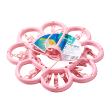 Round Plastic Hanger Clip Hanger for Clothes and Socks