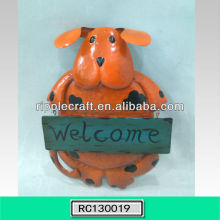 dog shape iron welcome board