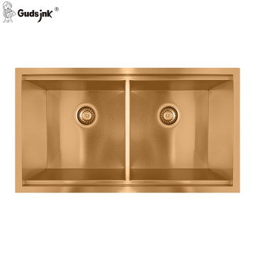 Golden Stainless Steel Kitchen Basin 304 Kitchen Sinks